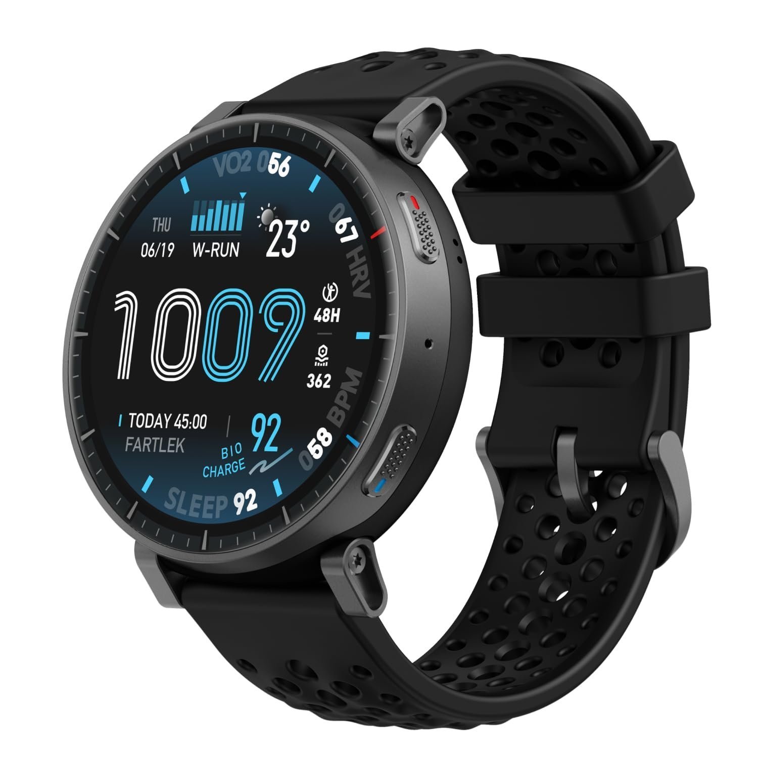 61eLhGc40TL._SL1500_.jpg Amazfit Active Max Smart Watch (Black) - Image 1