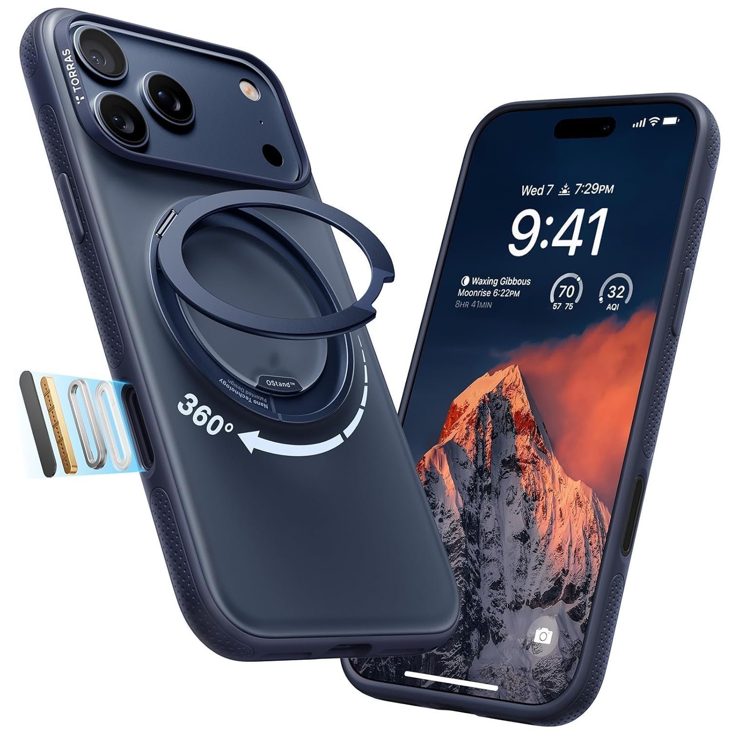 71KTlBeYd4L._SL1500_.jpg TORRAS Ostand O3 Fitness for iPhone 17 Pro Max Case 360 - Image 1
