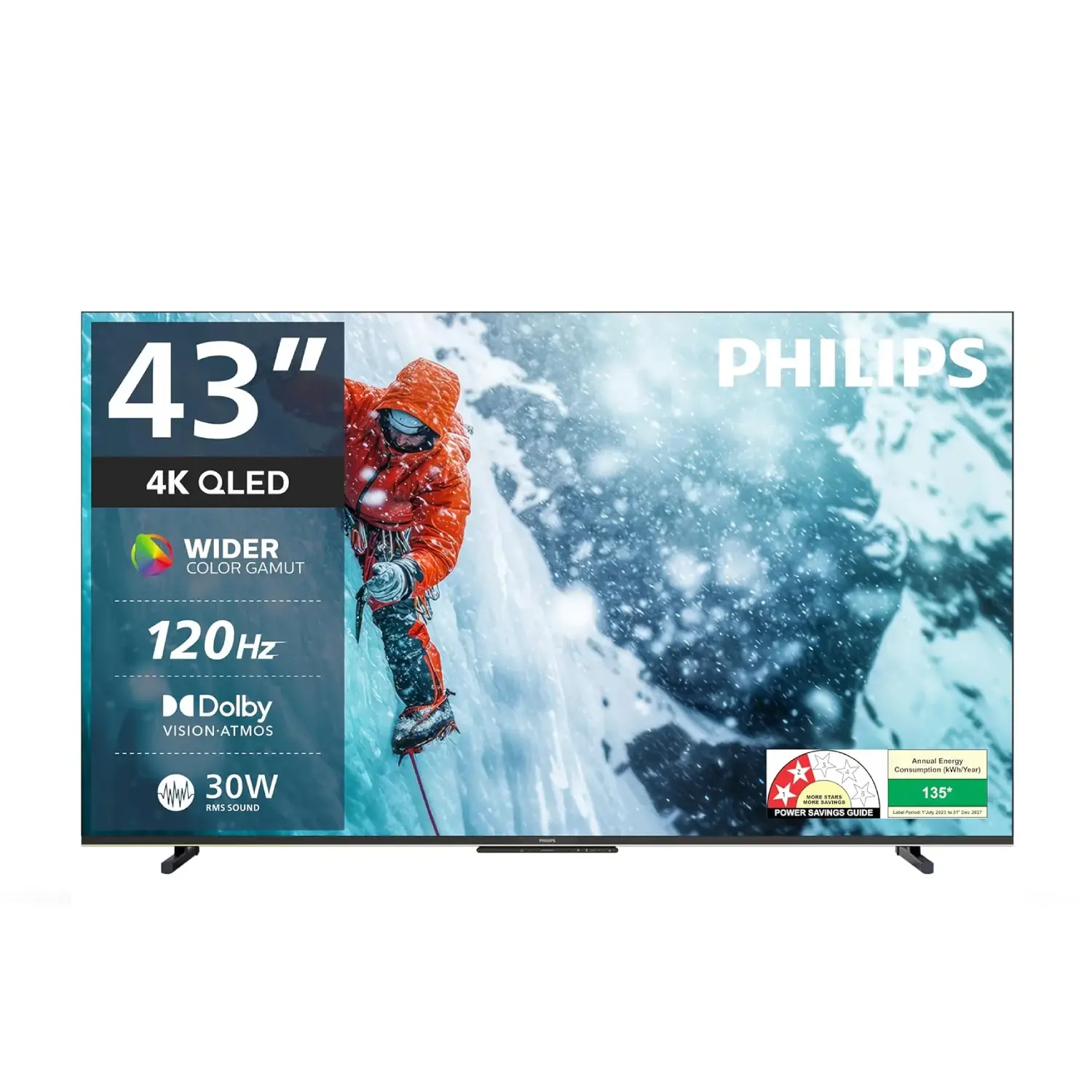Philiphs-Smart-tv.webp Philips 109 cm (43 inches) 8100 Series 4K Ultra HD Smart QLED - Image 1